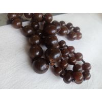 Бусы старинные,янтарь.Редкость.