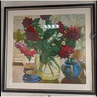 Картина живопись акварель Максимцов К.И., по ошибке говорят Максимцев, с рубля