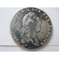 Германия Саксония Альбертинская линия 1\ 3 талера 1781 год I E C Фридрих Август 3