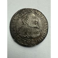 Аукцион с 1 рубля!6 грошей 1596 Сигизмунд 3