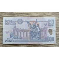 Werty71 Мексика 20 песо 2001 банкнота