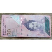 Werty71 Венесуэла 20 боливаров 2014 UNC банкнота Черепашки