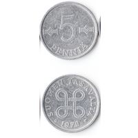 5 пенни Финляндия 1979 года