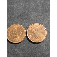Германия 5 евроцентов 2022 G F