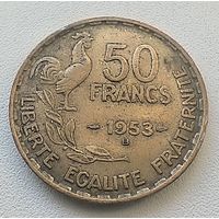 Франция 50 Франков, 1953.  "В". 5-4-9