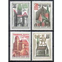 Историко-архитектурные памятники Прибалтики. 1973. Полная серия 4 марки. Чистые