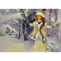 Посткроссинг. Открытка подписана