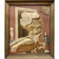 Кубарев В.Г "Торс", 1958г;67,5/79,5см;Холст, масло на картоне. Размер 67,5х79,5 см.