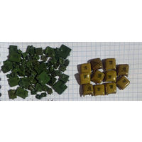 Лот 2 Конденсаторы КМ 45 грамм (28 +16рыжие) и другое с рубля