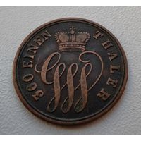 Шаумбург-Липпе 1 пфенниг, 1858 (Германия)