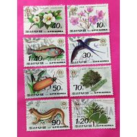 КНДР. Фауна. ( 8 марок ) 1992 года. 8-10.