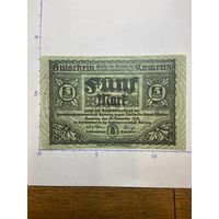 Германия нотгельд 5 марок 1918 г.- Каменц - 2001
