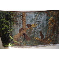 - Ковёр УТРО В СОСНОВОМ ЛЕСУ 1950-ые Германия Оригинал ! (Знаменитые Медведи) + Подарок Читайте