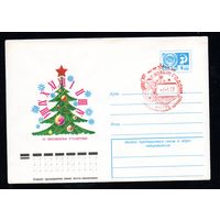 Художественный маркированный конверт СССР со спецгашением N 11307 (10.05.1976) С Новым годом!
