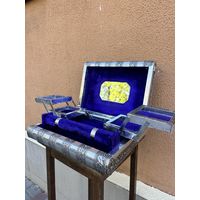 Роскошная большая старинная шкатулка, Европа, много лотов с рубля