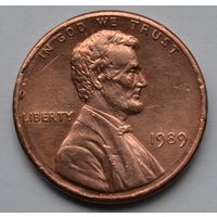 США, 1 цент 1989 г.