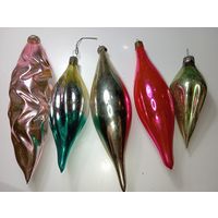 Ёлочная игрушка - Сосульки  , СССР .