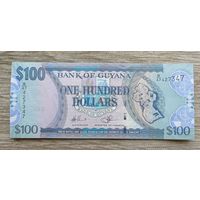 Werty71 Гайана 100 долларов 2005 2022 UNC банкнота
