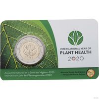 2 евро 2020 Бельгия Международный год растений блистер BU