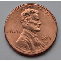 США, 1 цент  2017 г. Р