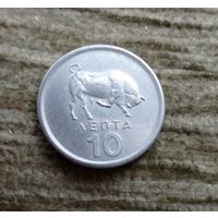 Werty71 Греция 10 лепт 1976 Бык