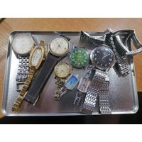 Часы разные и браслеты к ним. С Рубля!