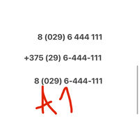 Красивый номер А1 6-444-111