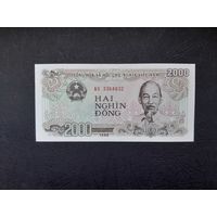 2000 донг 1988 года. Вьетнам. UNC.
