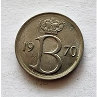 Бельгия 25 сантимов, 1970 Надпись на голландском - 'BELGIE'