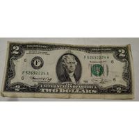 Банкнота 2 Доллара 1976 год США