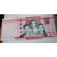 200 песо Доминиканская республика 2022 UNC