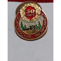 Значок " Осиповичский леспромхоз 50 лет "