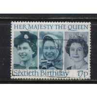 Великобритания 1986 EII 60 летие королевы Елизаветы II #1065
