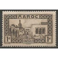 Французское Марокко. Дворец султана в Танжере. 1933г. Mi#93.