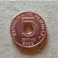 Филиппины 5 сентимо, 2002 год, KM# 268