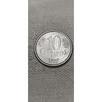 Бразилия 10 сентавос 1997