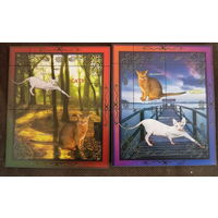 СЕРИЯ БЛОКОВ  СОБАКИ КОШКИ  фауна   MNH
