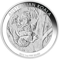 Австралия "Коала" 2013 г. Серебро "1 Oz".
