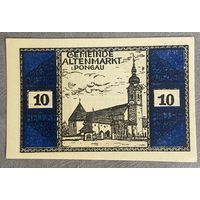 Нотгельды Австрия Альтенмаркт-им-Понгау, 10 геллеров 1920 год