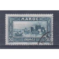 [1521] Французские колонии. Марокко 1933. Архитектура и ландшафты.50с. Гашеная марка.
