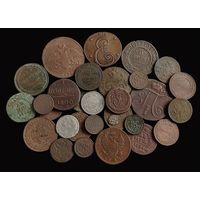 30 МОНЕТ РОССИЙСКОЙ ИМПЕРИИ (МЕДЬ, СЕРЕБРО) НЕЧАСТЫЕ МЕДНЫЕ 5 КОП. 1912 г.