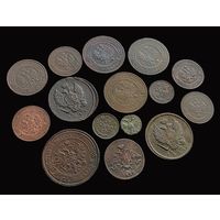 15 НЕПЛОХИХ МЕДНЫХ МОНЕТ РОССИЙСКОЙ ИМПЕРИИ