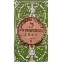 Германия Пруссия 3 пфеннига 1867