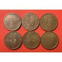 Еворценты, 6 разных стран по 2 цента