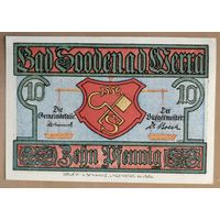 Германия, нотгельды, 10 пфеннигов 1921 год, Зооден на Верра (Bad Sooden an der Werra),
