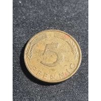 ФРГ 5 пфеннигов 1972 F