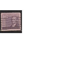 США-1958, (Мих.725), гаш., Президент Монро, Живопись(одиночка) ,