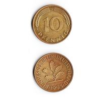 10 пфеннигов Германия 1993 года(G)