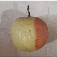 Ёлочная игрушка Яблоко, вата. СССР