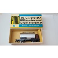 Вагон PIKO грузовой бочка, цистерна, серая, Н0, (225)
